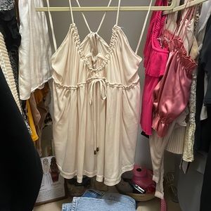 Free people cream tank top. Size XS.